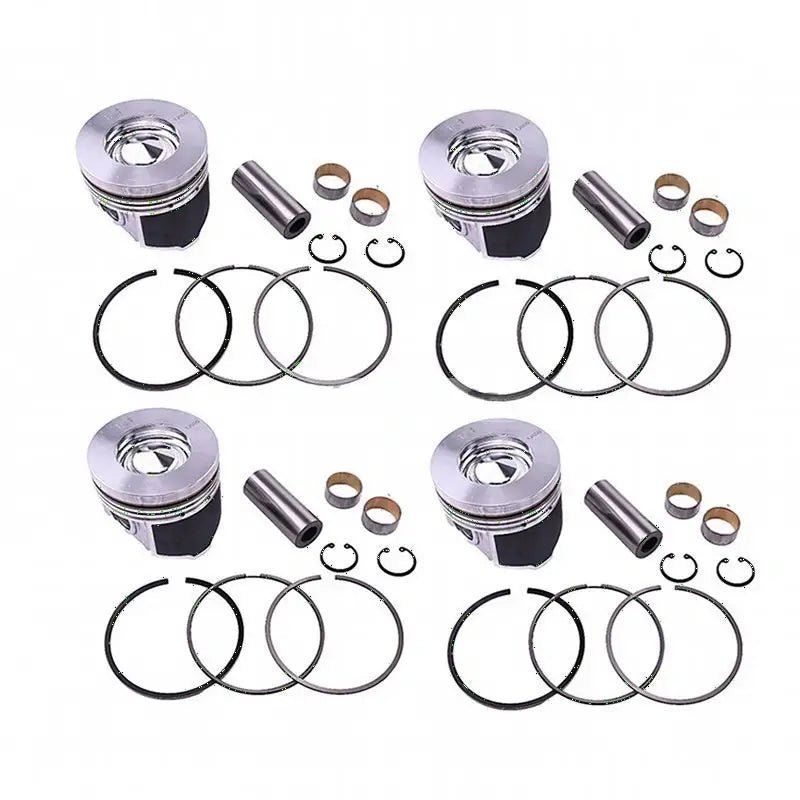 Piston & Piston Ring Set 1J550-21110 1G544-21110 for Kubota Engine V3800 Tractor M8540DT M8540F M9540DT M9540HDL M95SH - Fab Heavy Parts
