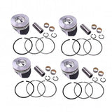 Piston & Piston Ring Set 1J550-21110 1G544-21110 for Kubota Engine V3800 Tractor M8540DT M8540F M9540DT M9540HDL M95SH - Fab Heavy Parts