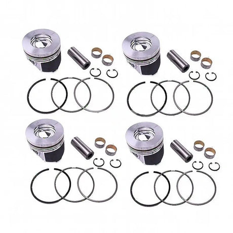 Piston & Piston Ring Set 1J550-21110 1G544-21110 for Kubota Engine V3800 Tractor M8540DT M8540F M9540DT M9540HDL M95SH - Fab Heavy Parts