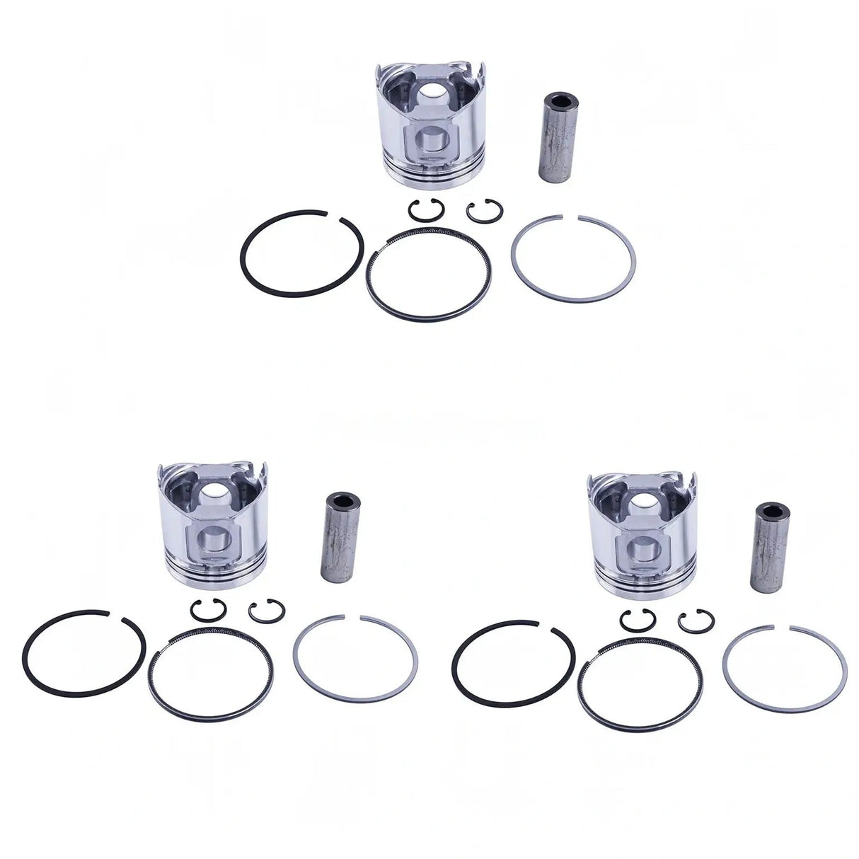 Piston & Piston Ring Set AM878606 for Yanmar Engine 3TNE84 4TNE84 Tractor 4300 4500 4600 - Fab Heavy Parts
