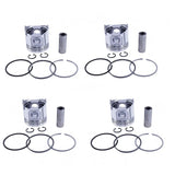 Piston & Piston Ring Set AM878606 for Yanmar Engine 3TNE84 4TNE84 Tractor 4300 4500 4600 - Fab Heavy Parts