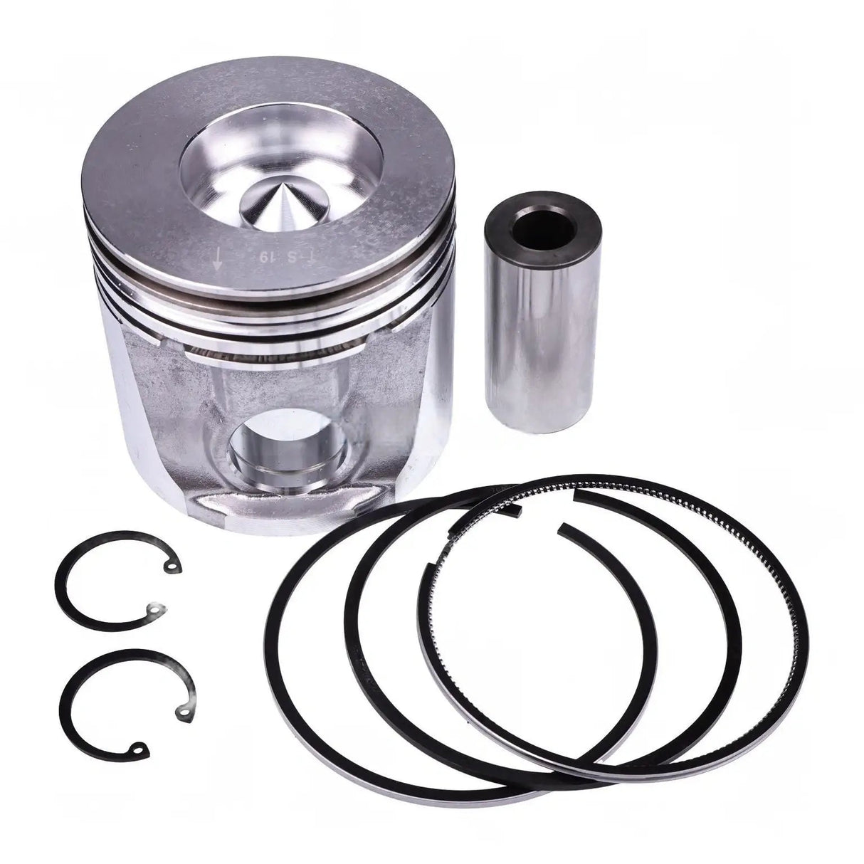 Piston & Piston Ring Set RE59277 RE505100 for John Deere Engine 4045T 6068T Tractor 3410 5415 5425 5510 - Fab Heavy Parts
