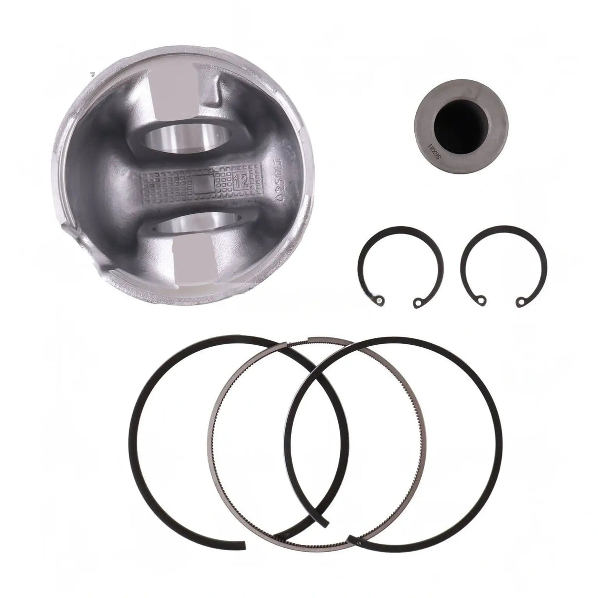 Piston & Piston Rings Kit 8097546 for New Holland Engine F5AE9454J Loader C227 C185 C232 C238 L180 L185 L223 L225 L230 - Fab Heavy Parts