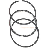 3 Piston Ring Set 1J091-21050 1G460-21050 Fits For Kubota Engine Z602 D902 Tractor BX23S BX24 BX25 BX1500 BX2230 BX2350 BX2360 BX2370 BX2380 Excavator Turn Mower