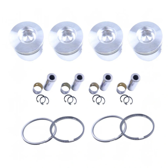 Piston & Ring Kit for Yanmar 4TNE88 John Deere 4022 Engine 4700 4710 1600 1620 7775 110TLB - Fab Heavy Parts