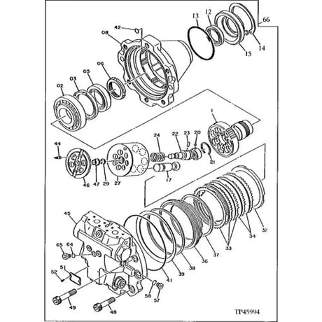 Piston Set 8050658 for John Deere 690D 790D Excavator Travel Motor