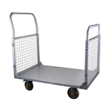 Platform Truck with Cage 6 - in - 1 Platform Hand Truck with 6" Casters Removable Side Swivel Wheel 1800lbs Capacity - Fab Heavy Parts