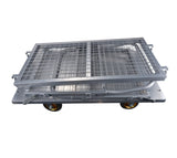 Platform Truck with Cage 6 - in - 1 Platform Hand Truck with 6" Casters Removable Side Swivel Wheel 1800lbs Capacity - Fab Heavy Parts