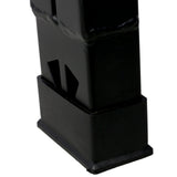 Pneumatic 360 Degree Swivel Stool Mechanics Rolling Creeper Seat Heavy Duty Black 300 lbs Capacity - Fab Heavy Parts
