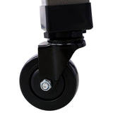 Pneumatic 360 Degree Swivel Stool Mechanics Rolling Creeper Seat Heavy Duty with Casters 300 Lbs Capacity - Gray - Fab Heavy Parts