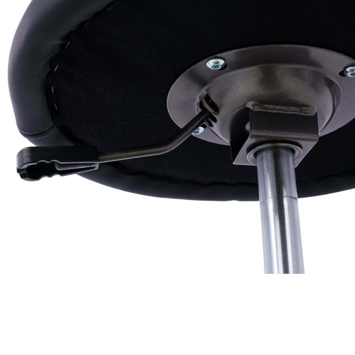 Pneumatic 360 Degree Swivel Stool Mechanics Rolling Creeper Seat Heavy Duty with Casters 300 Lbs Capacity - Gray - Fab Heavy Parts