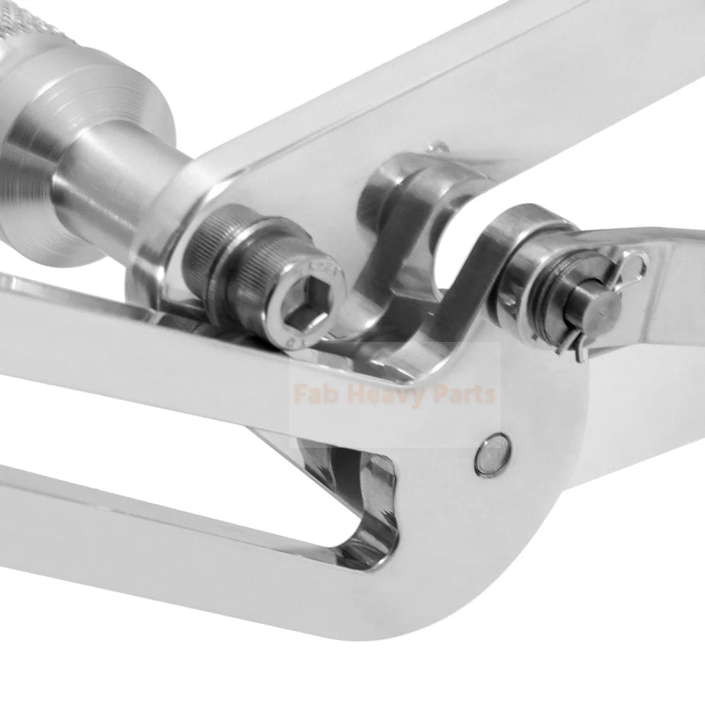 Polished Silver Forward Controls Footpeg Fits for Suzuki Intruder 800 750 VS800 VS750 - Fab Heavy Parts