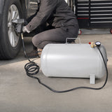 Portable 11 Gallon Aluminum Air Tank Lightweight Durable Air Compressor Tank with Pressure Gauge Safety Valve and 47 Inch Hose - Fab Heavy Parts