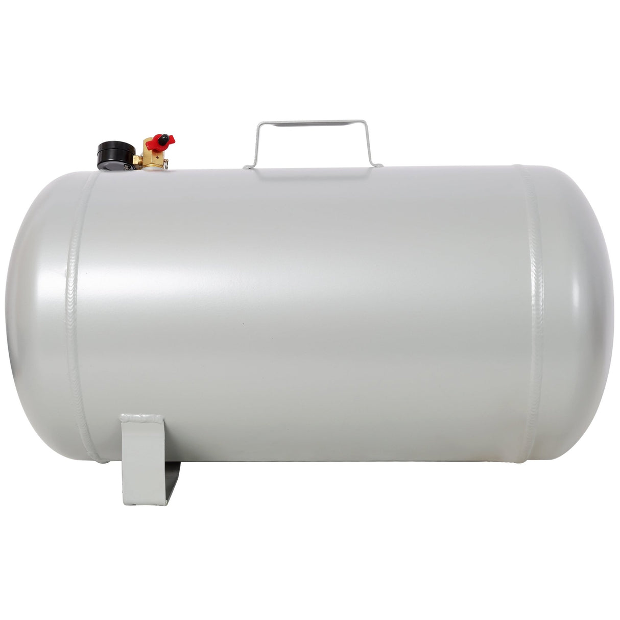 Portable 11 Gallon Aluminum Air Tank Lightweight Durable Air Compressor Tank with Pressure Gauge Safety Valve and 47 Inch Hose - Fab Heavy Parts