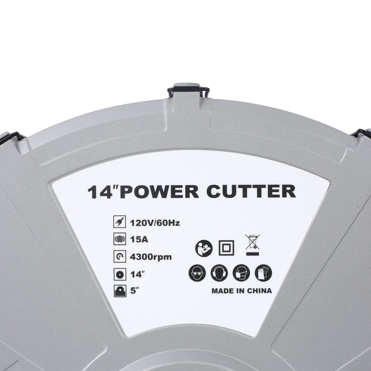 Portable 14" Wet/Dry Electric Corded Circular Concrete Saw/Power Angle Cutter 2600W w/Water Line & Guide Roller With Blade ETL Certificate - Fab Heavy Parts