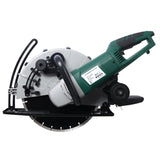 Portable 14" Wet/Dry Electric Corded Circular Concrete Saw/Power Angle Cutter 2600W w/Water Line & Guide Roller With Blade ETL Certificate - Fab Heavy Parts
