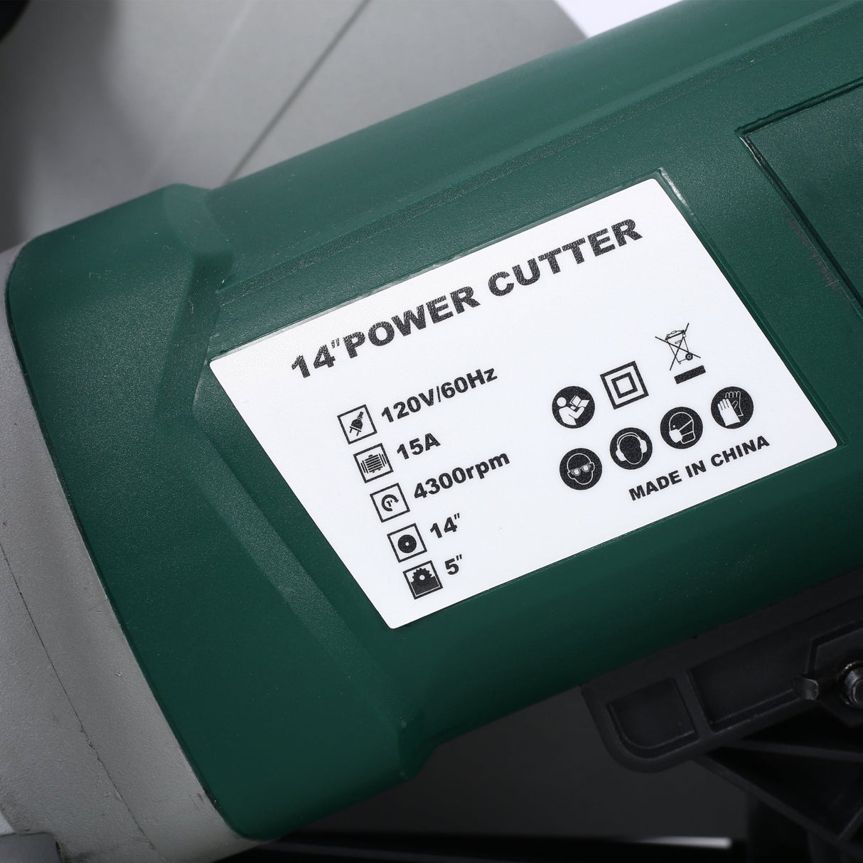 Portable 14" Wet/Dry Electric Corded Circular Concrete Saw/Power Angle Cutter 2600W w/Water Line & Guide Roller With Blade ETL Certificate - Fab Heavy Parts