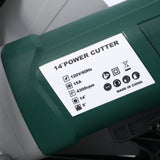 Portable 14" Wet/Dry Electric Corded Circular Concrete Saw/Power Angle Cutter 2600W w/Water Line & Guide Roller With Blade ETL Certificate - Fab Heavy Parts