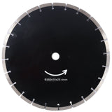 Portable 14" Wet/Dry Electric Corded Circular Concrete Saw/Power Angle Cutter 2600W w/Water Line & Guide Roller With Blade ETL Certificate - Fab Heavy Parts