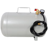 Portable 5 Gallon Aluminum Air Tank Lightweight Durable Air Compressor Tank with Pressure Gauge Safety Valve and 47 Inch Hose for Easy Tool Connection - Fab Heavy Parts