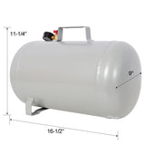 Portable 5 Gallon Aluminum Air Tank Lightweight Durable Air Compressor Tank with Pressure Gauge Safety Valve and 47 Inch Hose for Easy Tool Connection - Fab Heavy Parts