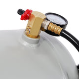 Portable 5 Gallon Aluminum Air Tank Lightweight Durable Air Compressor Tank with Pressure Gauge Safety Valve and 47 Inch Hose for Easy Tool Connection - Fab Heavy Parts