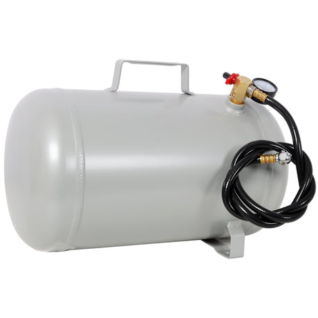 Portable 5 Gallon Aluminum Air Tank Lightweight Durable Air Compressor Tank with Pressure Gauge Safety Valve and 47 Inch Hose for Easy Tool Connection - Fab Heavy Parts