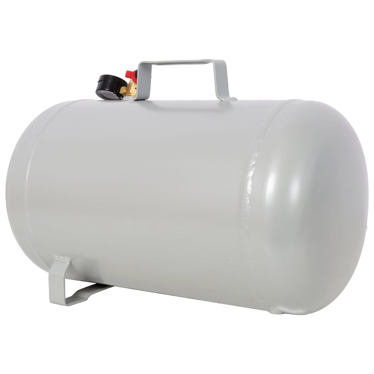 Portable 5 Gallon Aluminum Air Tank Lightweight Durable Air Compressor Tank with Pressure Gauge Safety Valve and 47 Inch Hose for Easy Tool Connection - Fab Heavy Parts