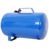 Portable 7 Gallon Air Tank Lightweight Durable Air Compressor Tank with Pressure Gauge Safety Valve and 47 Inch Hose - Blue - Fab Heavy Parts