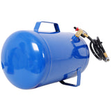 Portable 7 Gallon Air Tank Lightweight Durable Air Compressor Tank with Pressure Gauge Safety Valve and 47 Inch Hose - Blue - Fab Heavy Parts