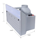 Portable Airbrush Paint Spray Booth Kit Pro Set with Turn Table Powerful Fan LED Spray Booth + Hose Dual Fans - Fab Heavy Parts