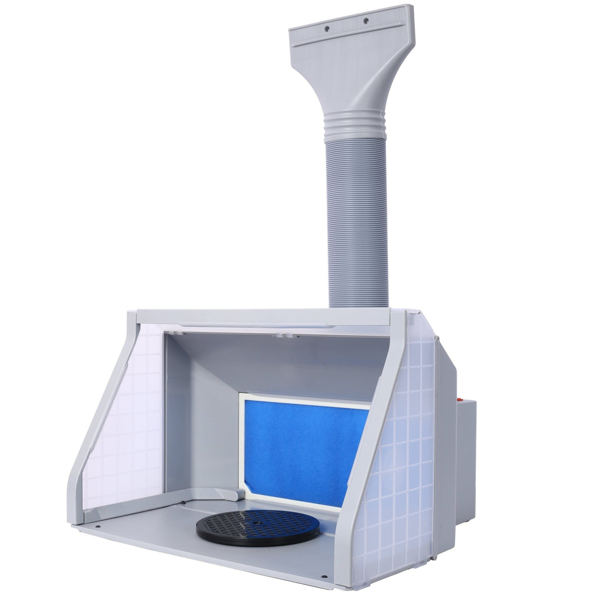 Portable Airbrush Paint Spray Booth Kit Pro Set with Turn Table Powerful Fan LED Spray Booth + Hose Dual Fans - Fab Heavy Parts