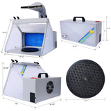 Portable Airbrush Spray Booth Kit Includes 3 Led Lights 4 Airbrush Holders and 1 Paint Holder - Fab Heavy Parts