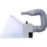 Portable Airbrush Spray Booth with 3 LED Lights Extra Replaceable Filter Pad Turn Table and 6ft Exhaust Extension Hose - Fab Heavy Parts