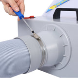 Portable Airbrush Spray Booth with 3 LED Lights Extra Replaceable Filter Pad Turn Table and 6ft Exhaust Extension Hose - Fab Heavy Parts