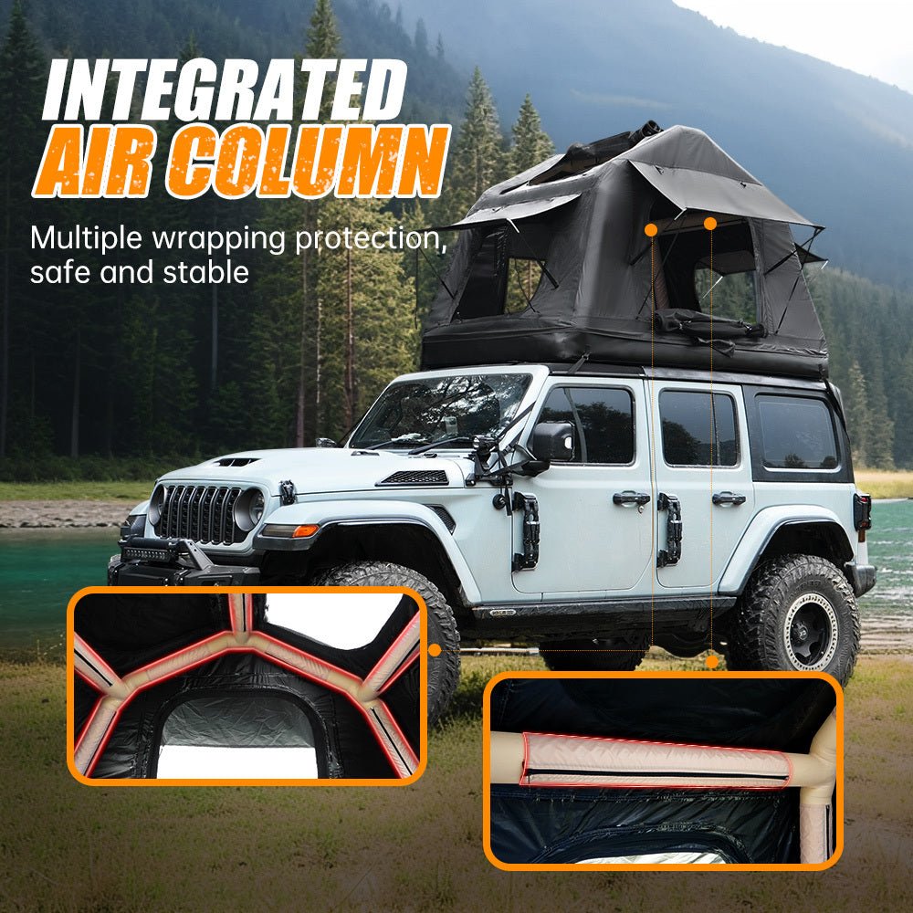 Portable Amphibious Inflatable Tent For Camping Foldable Offroad Roof Top Floating Tent (With Ladder) - Fab Heavy Parts