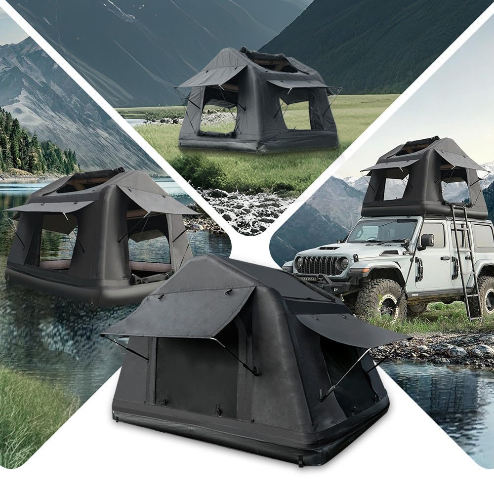 Portable Amphibious Inflatable Tent For Camping Foldable Offroad Roof Top Floating Tent (With Ladder) - Fab Heavy Parts