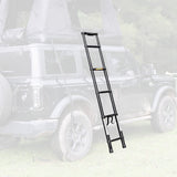 Portable Folding Aluminium Telescopic Ladder Non - Slip Extension Telescoping Ladder with Hooks - Fab Heavy Parts