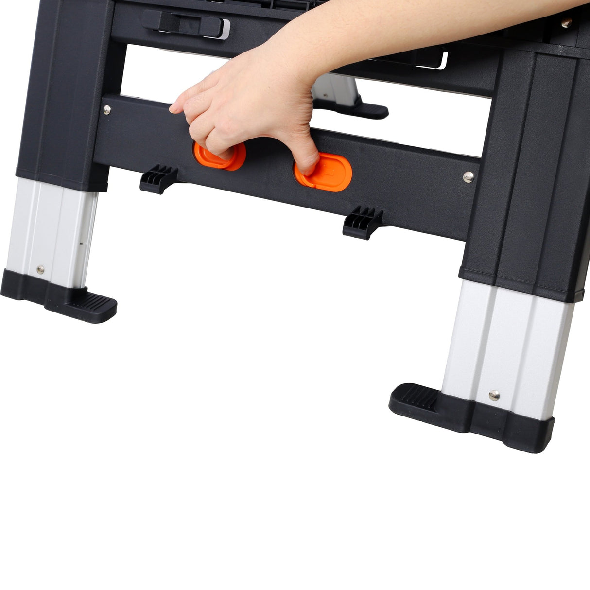 Portable Folding Work Table 2 - in - 1 Sawhorse and Workbench Large Load Capacity with 2 PCS Clamps - Fab Heavy Parts