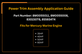 Power Trim Assembly 8M0055011 8M0055008 For Mercury 35HP 40HP 50HP Marine Engine - Fab Heavy Parts