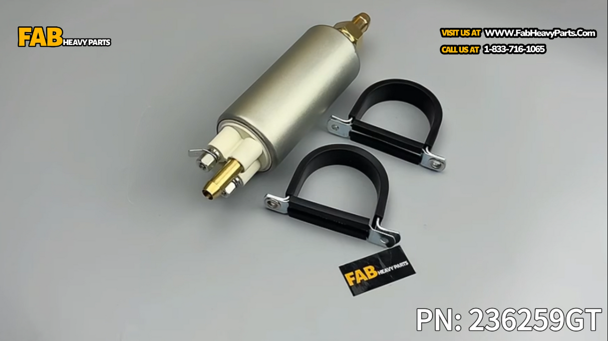 12V Fuel Lift Pump 236259GT for Genie GS-3384 GS-3390 GS-4390 GS-5390 S-100 S-40 S-80 S-65 SX-150 Z-45 Z-62/40 Z-80/60