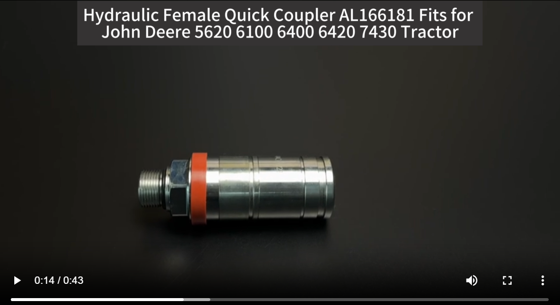 Hydraulic Female Quick Coupler AL166181 Fits for John Deere 5620 6100 6400 6420 7430 Tractor