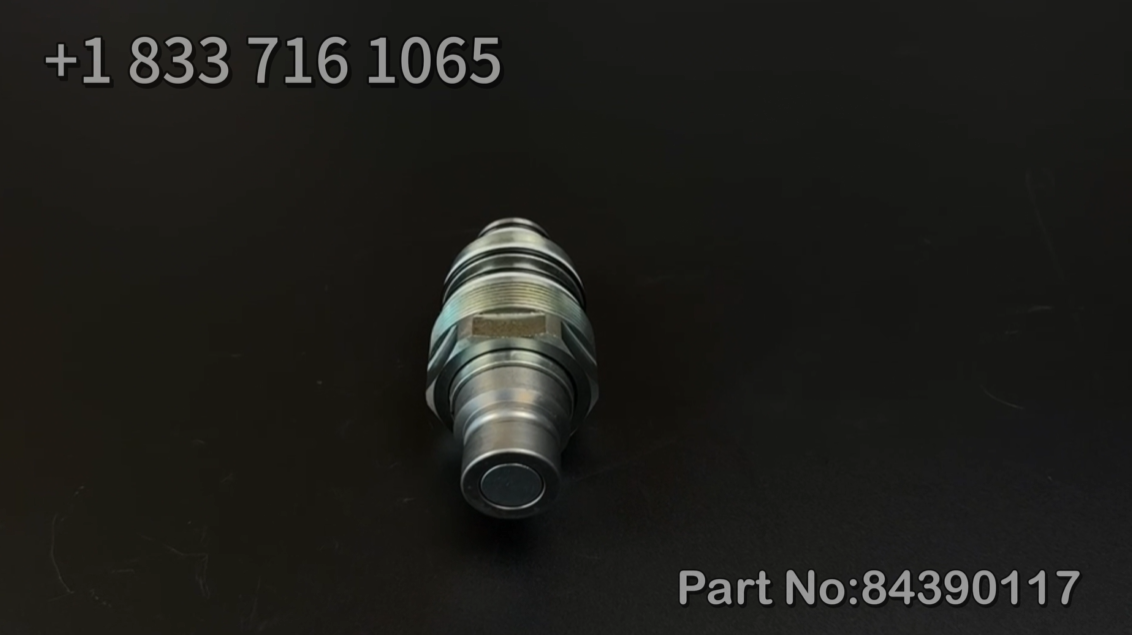 84390117 Male Flat Face Coupler Fits Case SR130 SR150 SR210 New Holland C227 C232 L213 L220 L230