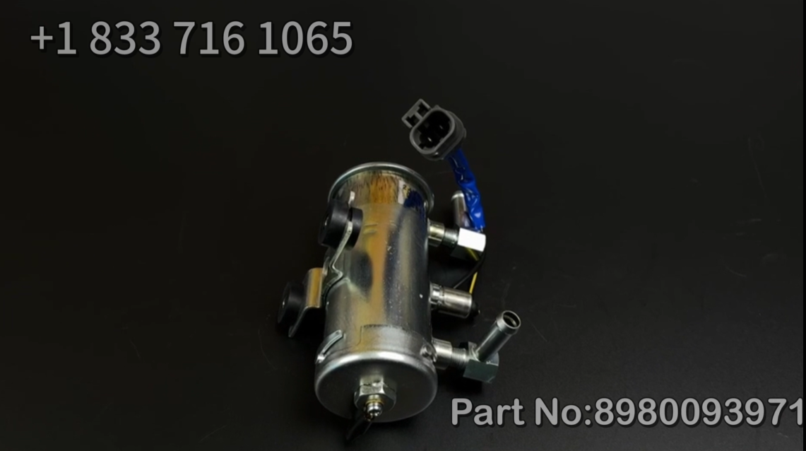 24V Electric Fuel Pump 8980093971 for Hitachi ZAX240 EX240 EX330-3 Isuzu Engine 4HK1 6HK1