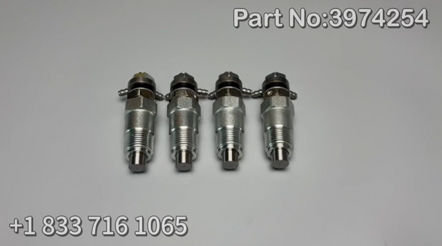 4 PCS Fuel Injector 3974254 for Kubota Engine D750 D1402 V1702 V1902 Fits Bobcat 743 643 645 231 225 331 1600