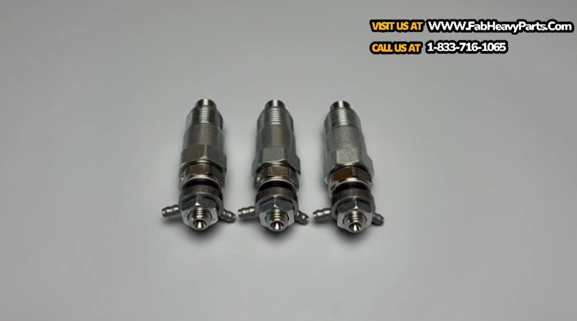 3 PCS Fuel Injector 3974254 for Kubota Engine D750 D1402 V1702 V1902 Fits Bobcat 743 643 645 231 225 331 1600
