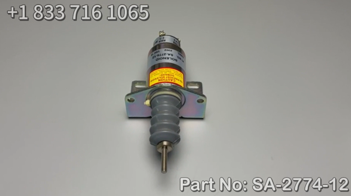 Throttle Shutoff Solenoid SA-2774-12 2001-12F2U1B2A for Woodward Counterparts, 12V