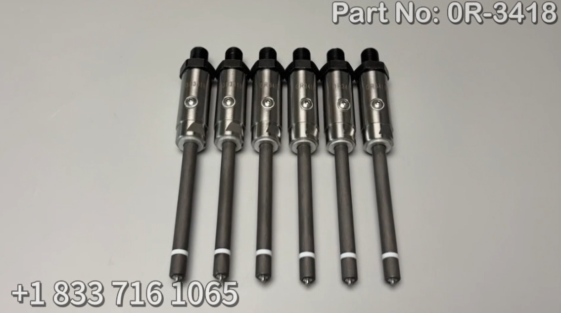6 PCS Fuel Injector 0R-3418 0R3418 Fits for Caterpillar CAT Engine 3304 3304B 3306 3306B Excavator 215 219 225 229 235 E240 E300