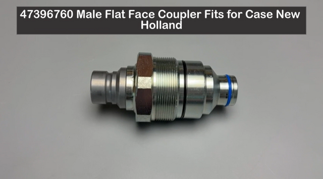47396760 Male Flat Face Coupler Fits for Case New Holland