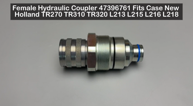 Female Hydraulic Coupler 47396761 Fits Case New Holland TR270 TR310 TR320 L213 L215 L216 L218